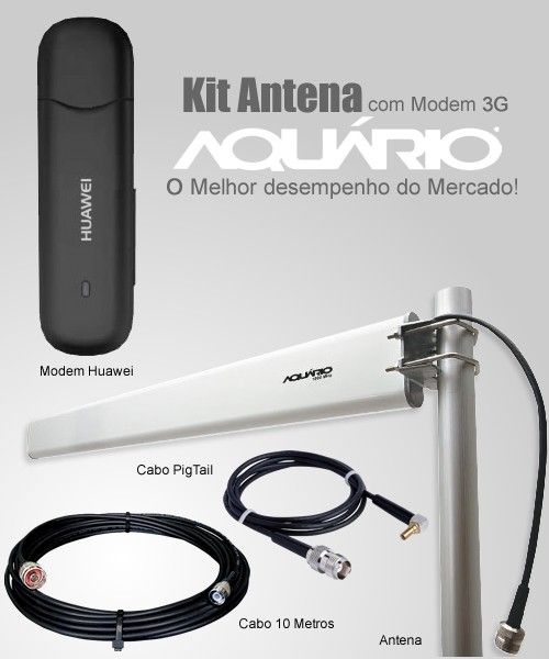 Kit Antena 3G/Melhor sinal e velocidade - instalação grátis!