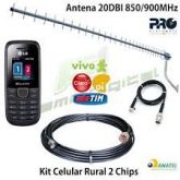 Kit Antena LG celular rural, melhora de sinal garantida!